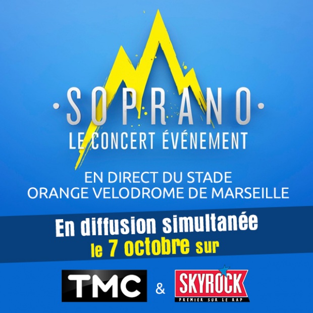 Le concert de Soprano au Vélodrome en Simultané sur Skyrock ! 