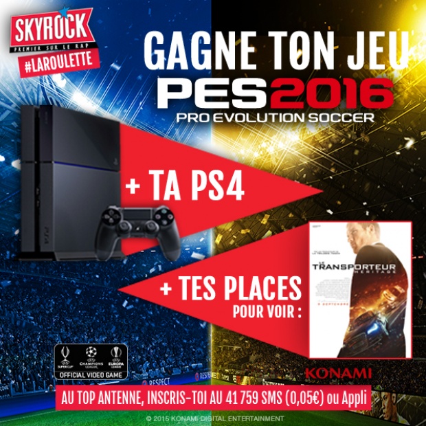 PES 2016 + TA PS4 ET DES PLACES DE CINE