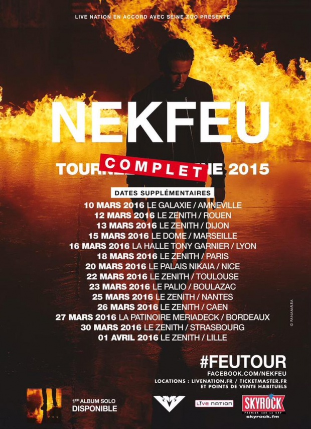 Nekfeu - Tournée des Zénith 2016