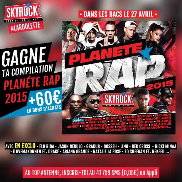 Compilation Planète Rap 2015 + 60€