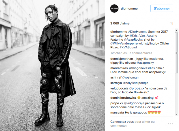 Asap Rocky en mode BG pour Dior !