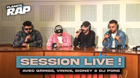 SESSION FREESTYLE avec Gringe, Sidney, Vinnie & DJ Pone ! #PlanèteRap