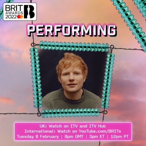 JUST ANNOUNCED: Ed will perform at this year’s @BRITs 
