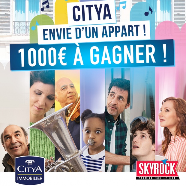 1000€ à gagner avec Citya Immobilier et Skyrock !