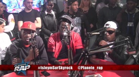 Isleym en freestyle avec Fababy, Sultan, Still Fresh et S.pri Noir en live dans Planète Rap